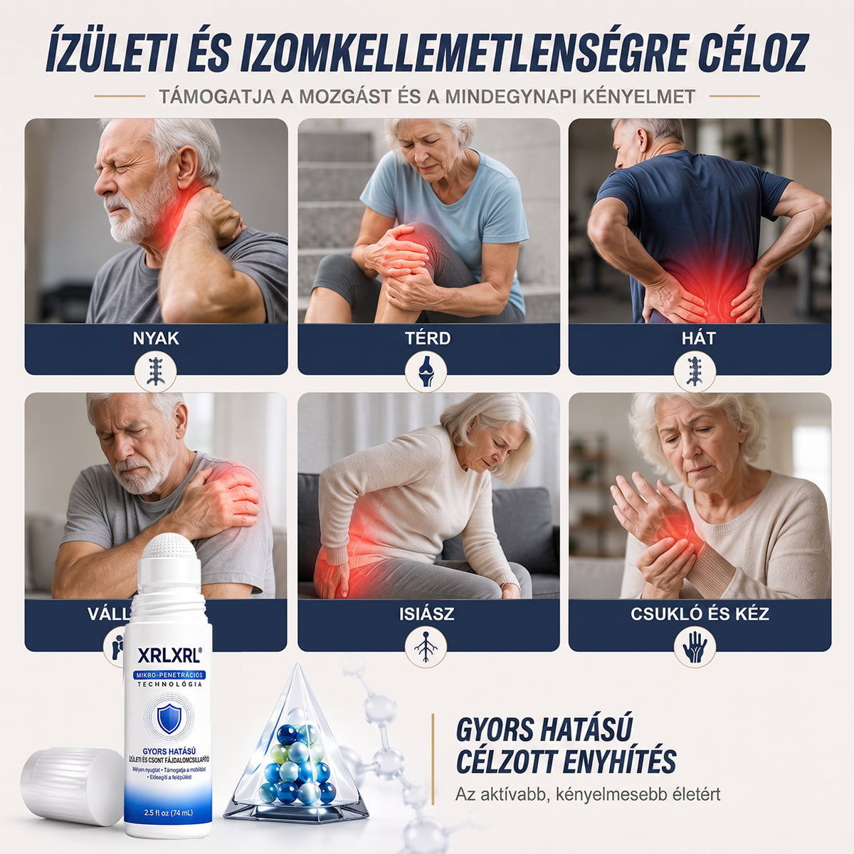 𝐎𝐫𝐯𝐨𝐬𝐢 𝐬𝐳𝐚𝐤𝐞́𝐫𝐭𝐨̋𝐤 𝐚́𝐥𝐭𝐚𝐥 𝐤𝐢𝐟𝐞𝐣𝐥𝐞𝐬𝐳𝐭𝐯𝐞👨‍⚕️| 𝑿𝑹𝑳𝑿𝑹𝑳® 0,05 mm-es mikrotűs csont- és ízületregeneráló roll-on